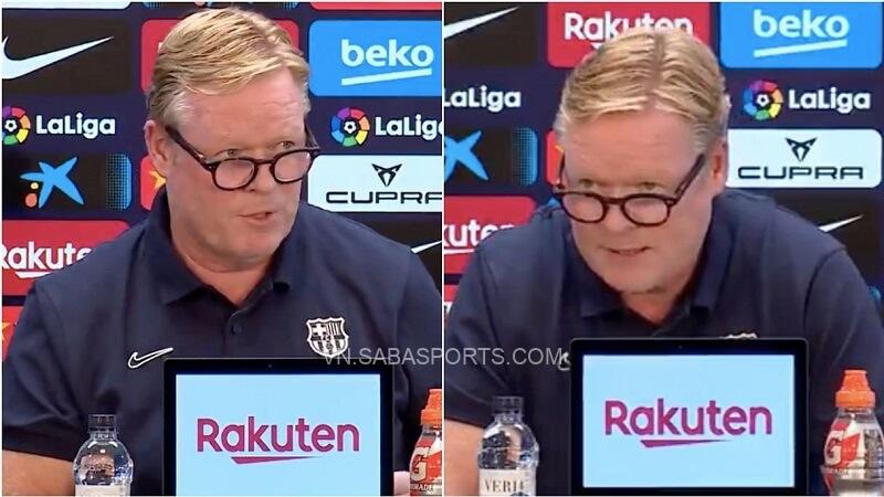 Koeman không tương tác với phóng viên. (Ảnh: GiveMeSport)