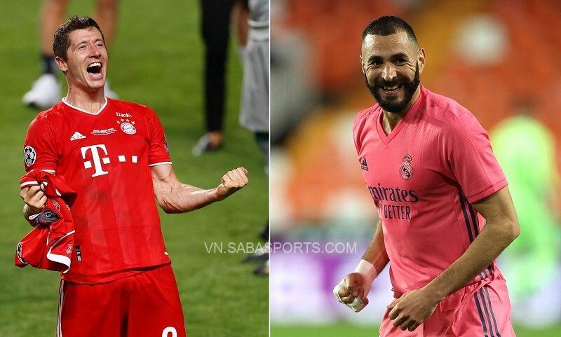 Nhận giải Chiếc giày Vàng, Lewandowski vẫn tán dương Benzema