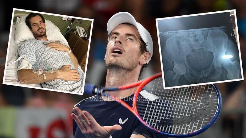 Chấn thương ảnh hưởng lớn đến sự nghiệp của Murray. (Ảnh: Eurosport)