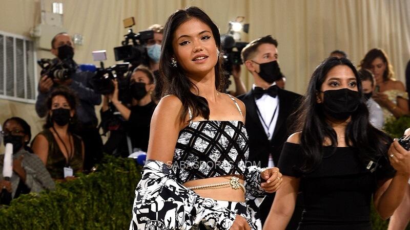 Raducanu tại sự kiện thời trang Met Gala. (Ảnh: Sky News)