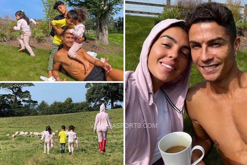 CR7 vui vẻ bên gia đình. (Ảnh: Instagram)