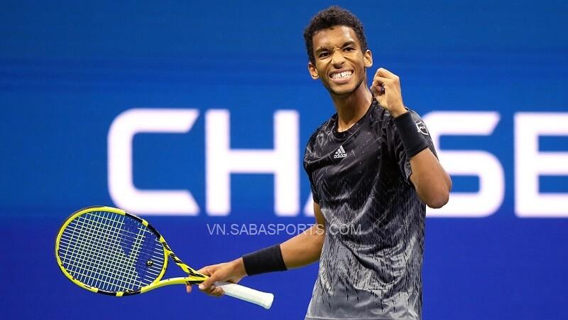 Auger-Aliassime thể hiện quyết tâm rất lớn. (Ảnh: US Open)