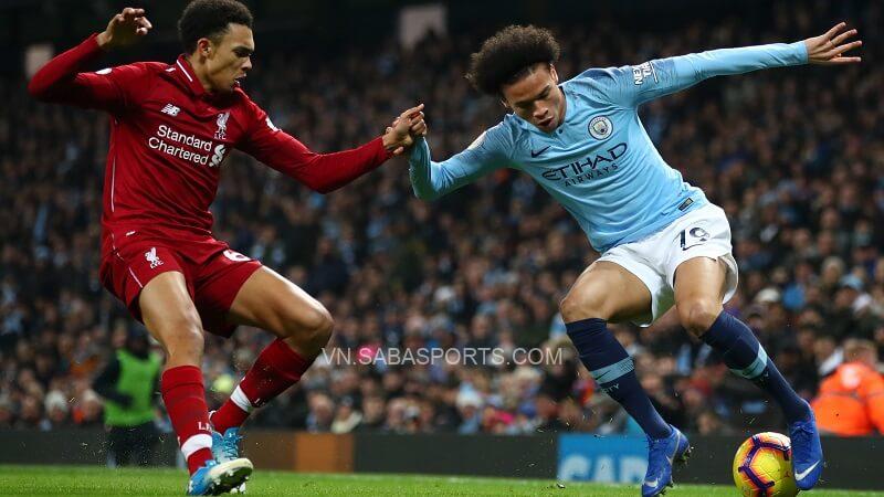 Leroy Sane (áo xanh) là người ghi bàn thắng quyết định trong trận đấu vào năm 2019. (Ảnh: Twitter)