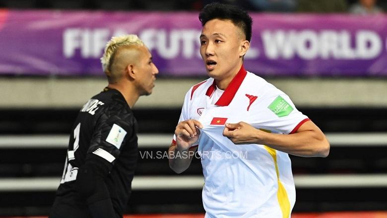 Minh Trí trở thành người đầu tiên ghi bàn cho Việt Nam ở cả 2 kỳ futsal World Cup (Ảnh: Tullio Puglia)