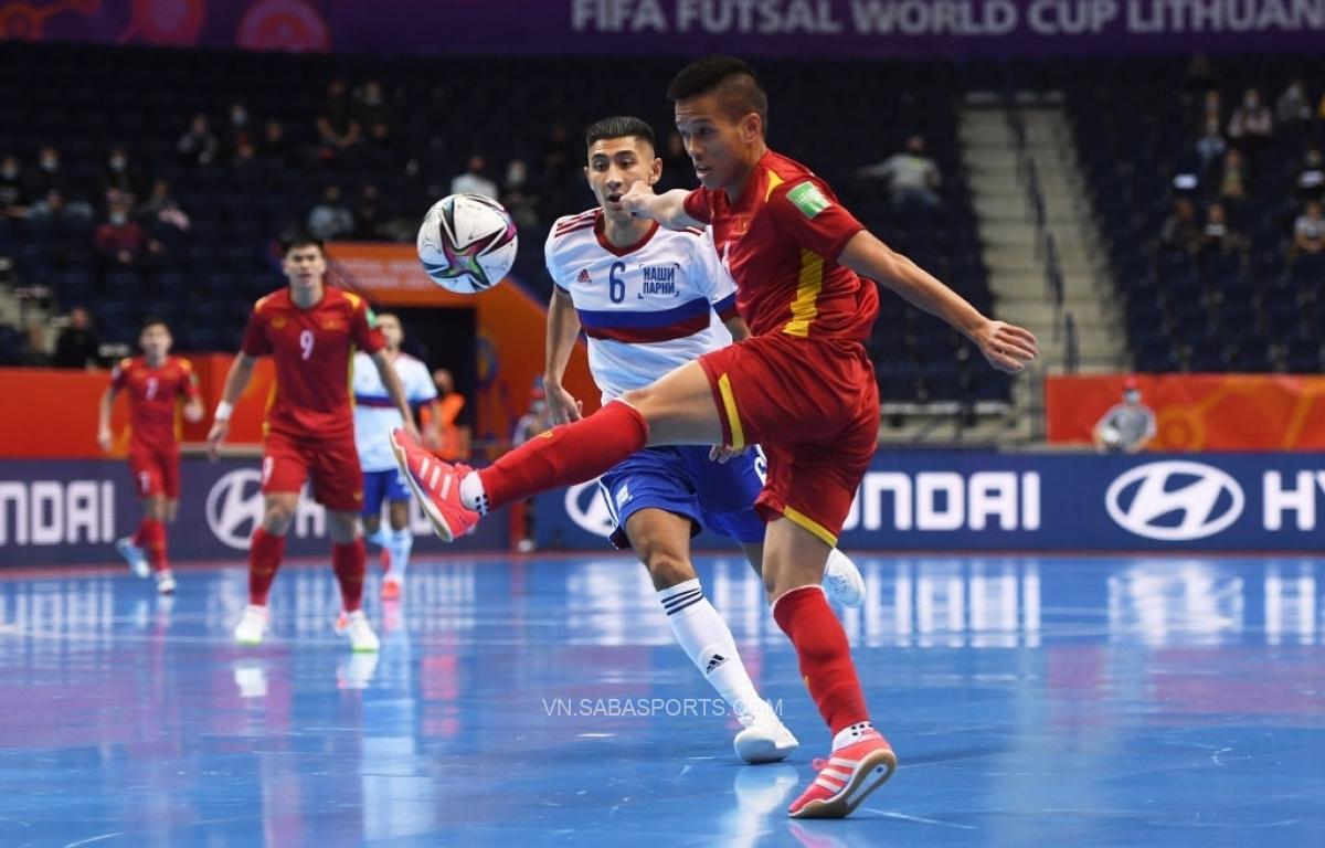 Thi đấu quả cảm, ĐT futsal Việt Nam khiến ĐT futsal Nga run sợ đến giây cuối