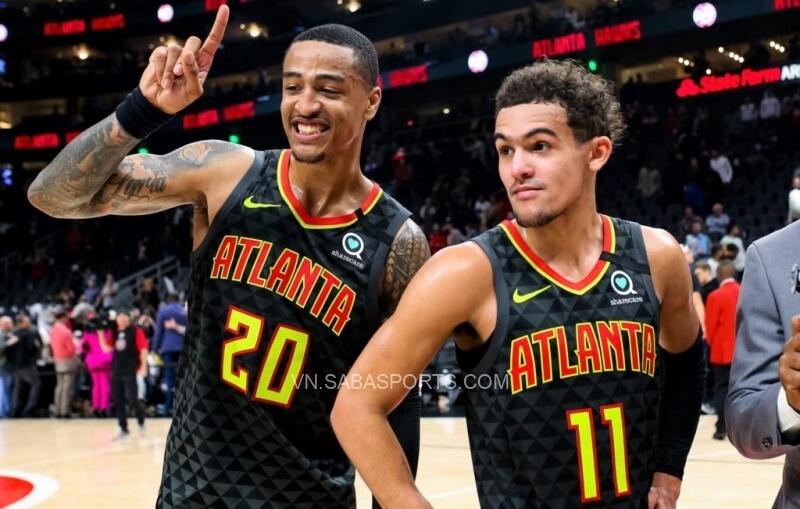 John Collins và Trae Young là 2 ngôi sao đáng chú ý của Hawks