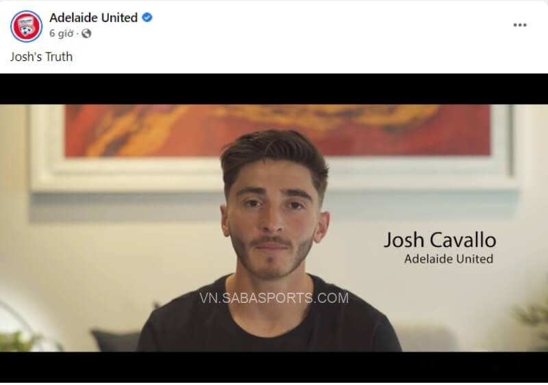 CLB Adelaide United chia sẻ video của Josh