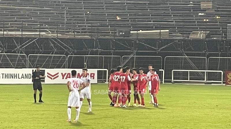 Sự thất vọng của U22 Việt Nam khi bị U22 Tajikistan gỡ hòa 1-1