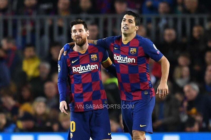 Messi và Suarez thời còn vui vẻ chơi bóng tại Camp Nou. (Ảnh: Goal)