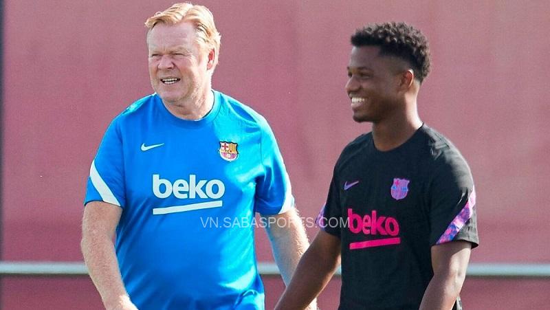 Koeman rất vui vì Fati sắp ký hợp đồng mới với Barca