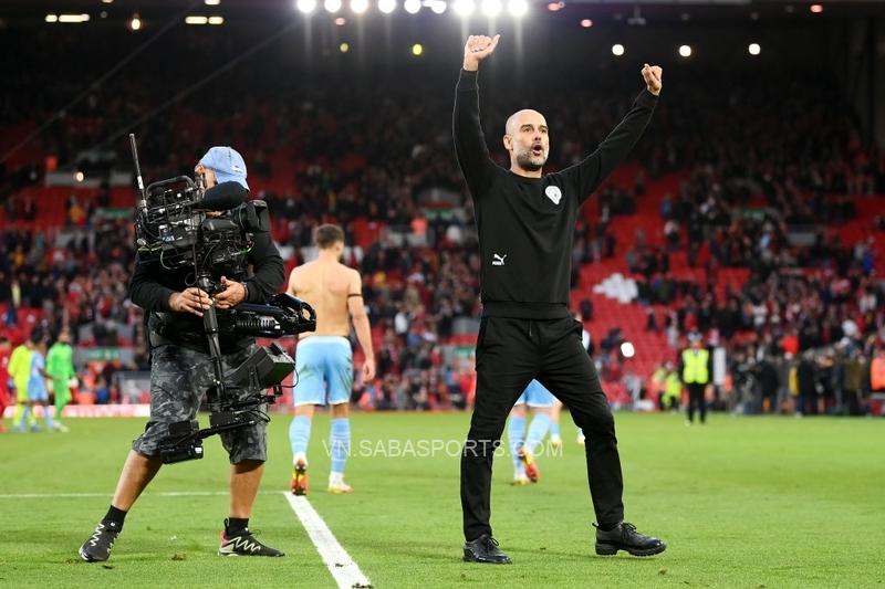 Pep Guardiola tỏ ra khá hài lòng với 1 điểm có được ở trận đấu này