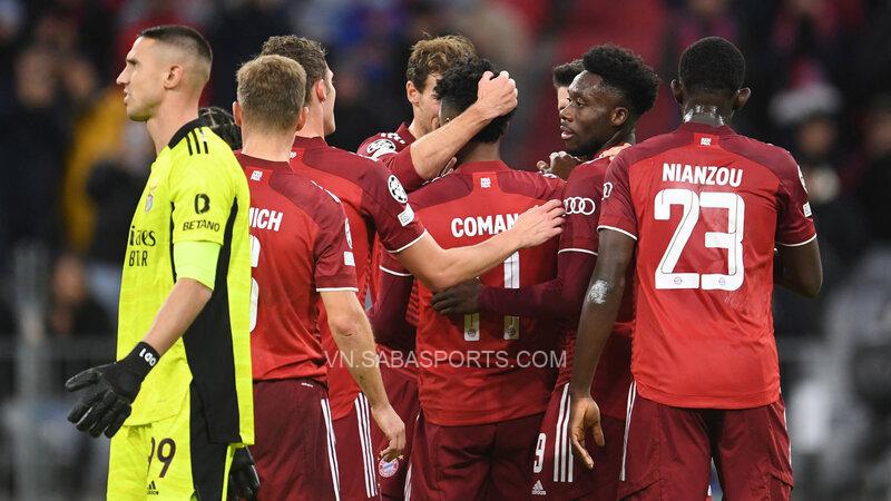 Bayern Munich dội cơn mưa bàn thắng vào lưới Benfica