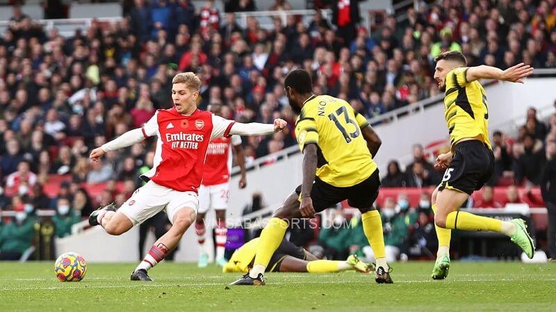 Smith Rowe có phong độ cao. (Ảnh: Premier League)