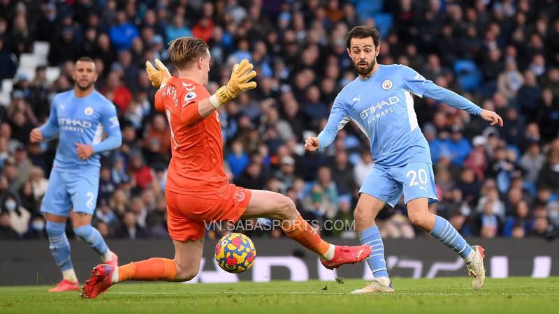 Đây là lần thứ 50 mà Bernardo Silva góp dấu giày vào bàn thắng cho Man City tại Premier League