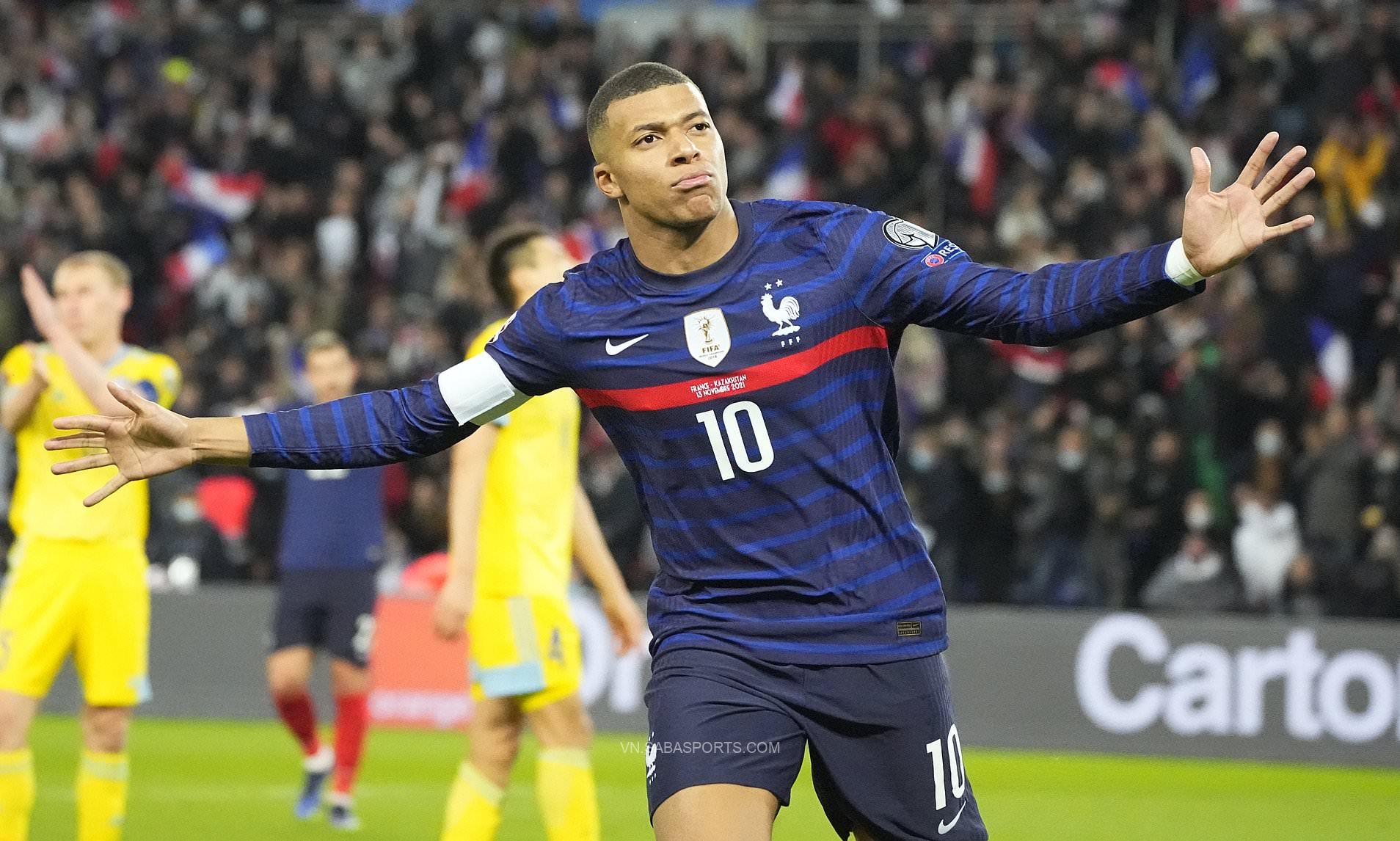 Mbappe lập poker, Pháp dội bom vào lưới Kazakhstan để đến World Cup