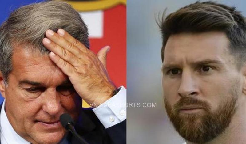 Messi phiền lòng với phát biểu của Laporta