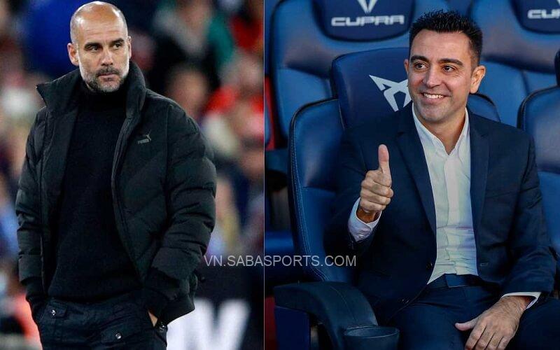 Pep tôn trọng Xavi trên tư cách đồng nghiệp. (Ảnh: Twitter)