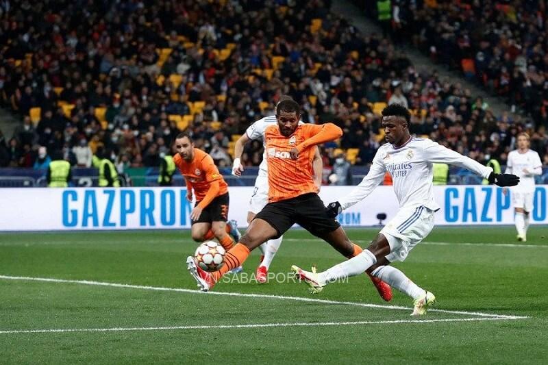 Bàn thắng của Vinicius vào lưới Shakhtar Donetsk. (Ảnh: Twitter)