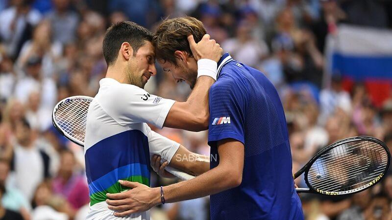 Djokovic thua Daniil Medvedev ở Mỹ mở rộng. (Ảnh: US Open)