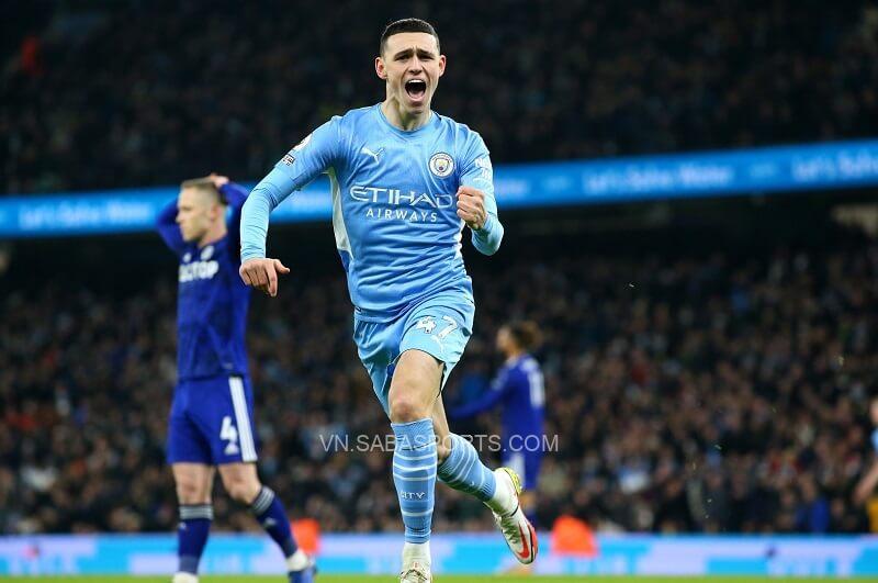 Phil Foden là người mở điểm. (Ảnh: Goal)