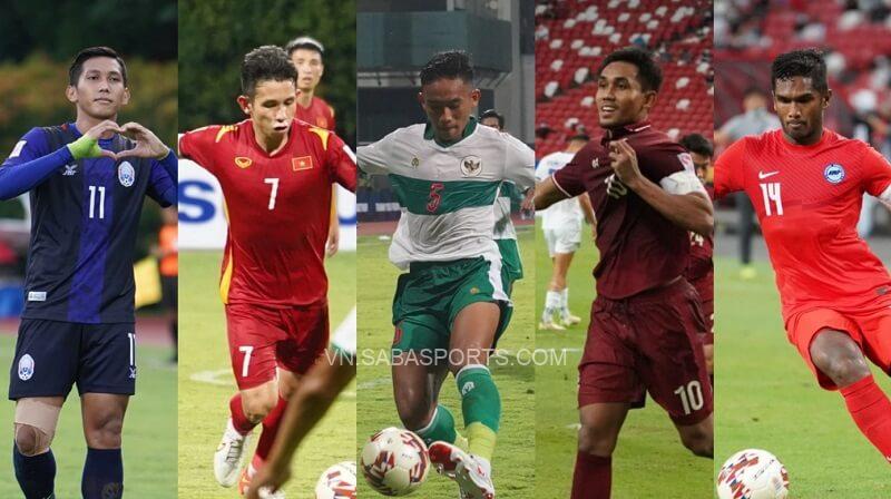 5 cầu thủ được chọn. (Ảnh: AFF Suzuki Cup 2020)