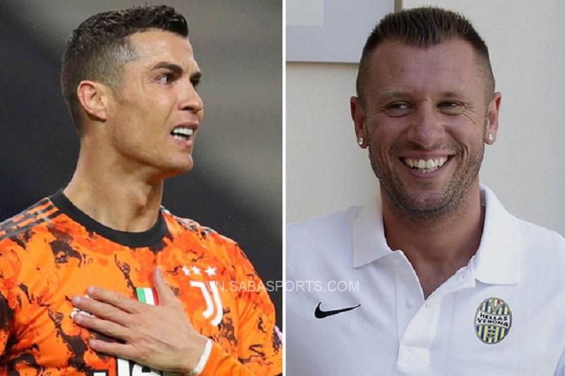 Cassano từng nhiều lần công kích CR7 khi chân sút sinh năm 1985 còn chơi cho Juve