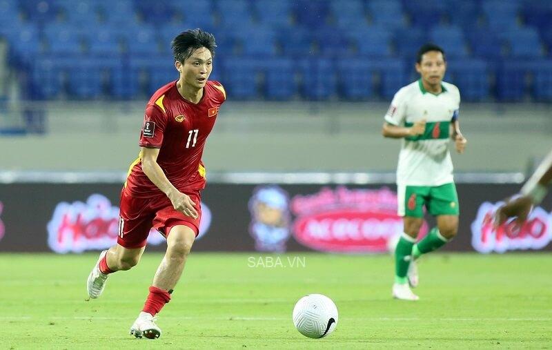 Tuấn Anh tại vòng loại World Cup 2022. (Ảnh: Thanh Niên)