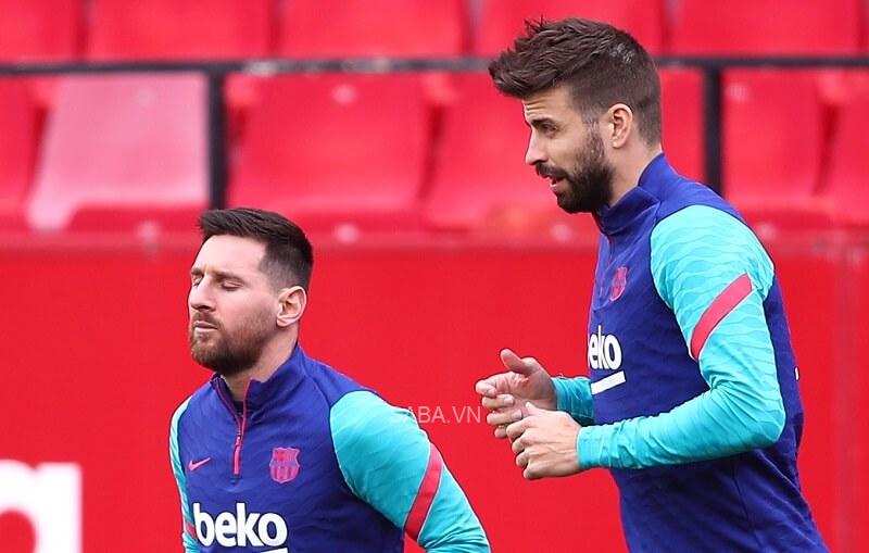 Messi giận Pique. (Ảnh: Football Espana)