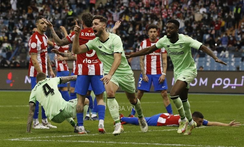 Yeray gỡ hòa cho Athletic Bilbao sau pha đánh đầu dũng mãnh