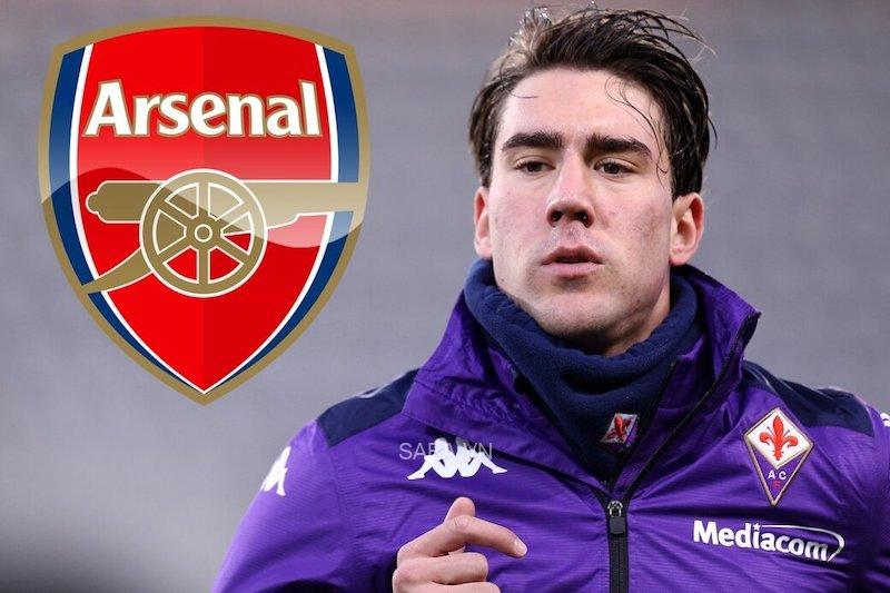 Arsenal khó lòng kích nổ bom tấn Vlahovic ở mùa Đông này