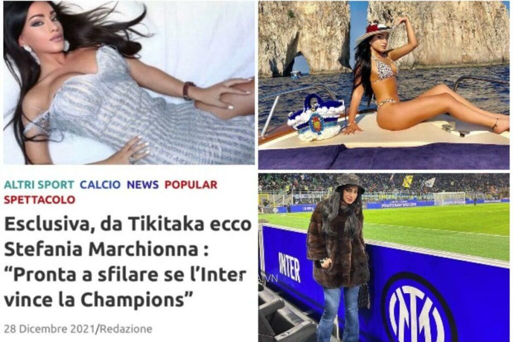 Stefania treo phần thưởng cực nóng nếu Inter có được cúp tai voi mùa này