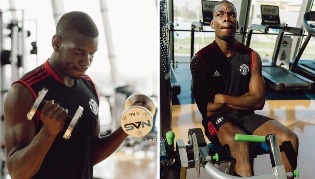 Pogba tập phục hồi tại Dubai