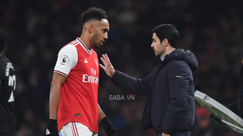 Aubameyang và Arteta có không ít lần vướng vào những xích mích nội bộ