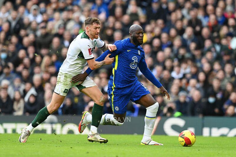 Lukaku đã có màn trình diễn thiếu may mắn trước Plymouth