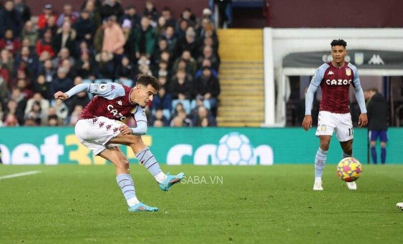 Coutinho gỡ hòa 1-1 bằng tình huống dứt điểm chéo góc hiểm hóc