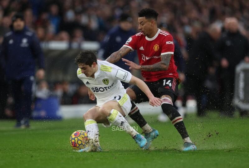 Lingard hầu như mất hút ở trận gặp Leeds