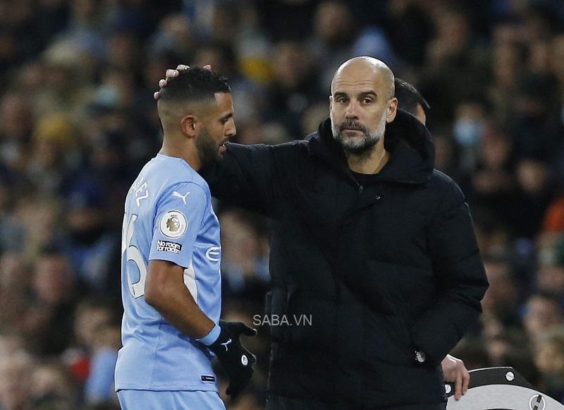 Pep đề cao năng lực trong vòng cấm của Mahrez (Ảnh: Craig Brough)