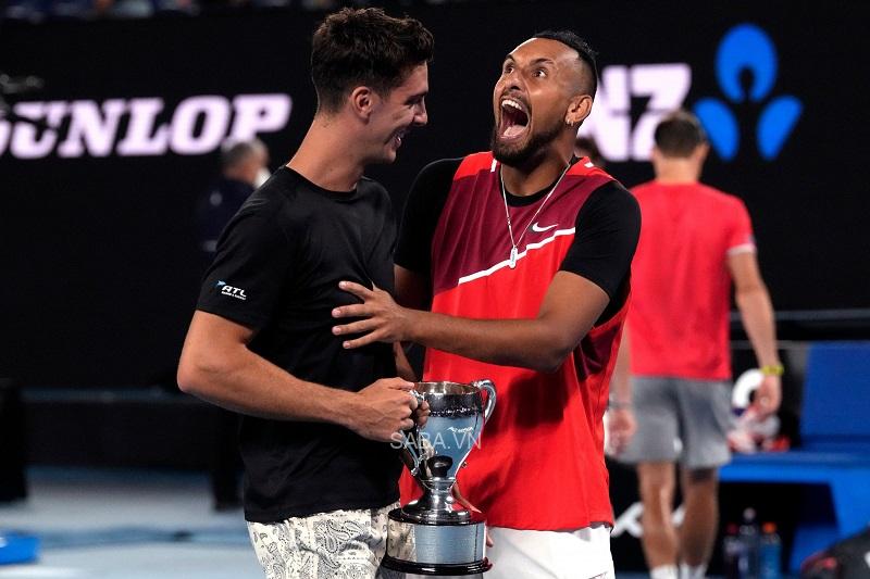 Kyrgios hồi sinh để vô địch đôi nam Úc mở rộng 2022