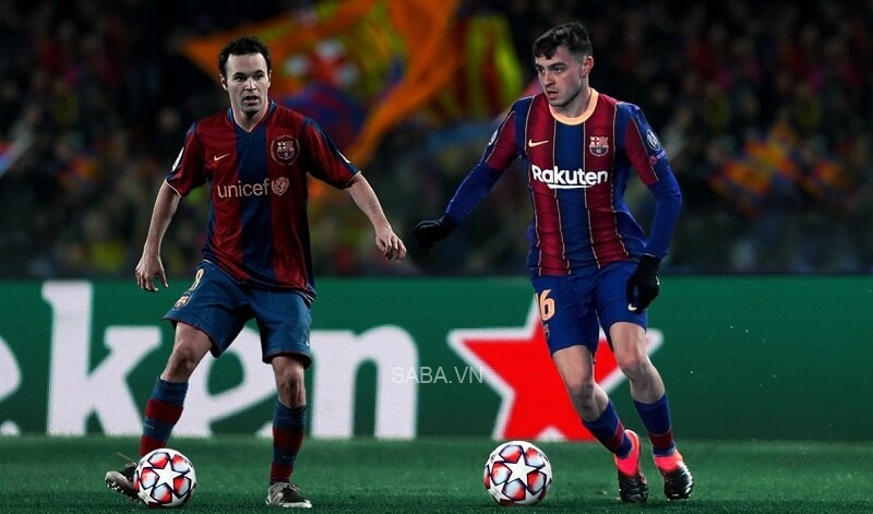 Pedri thần tượng Iniesta.