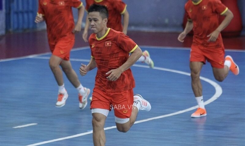 Một buổi tập của ĐT futsal Việt Nam. (Ảnh: Báo Lao động) 