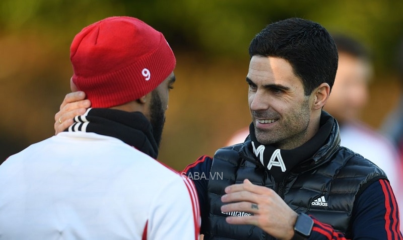 Arteta rất hài lòng với màn trình diễn và thái độ của Lacazette