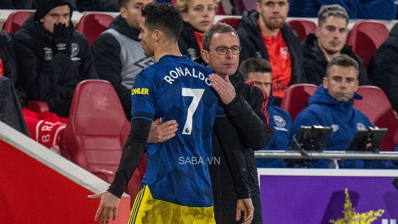 Rangnick được cho là đã chủ động loại Ronaldo khỏi đội hình không phải vì chấn thương