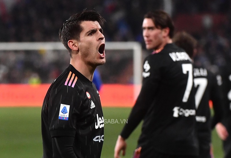 Morata lập cú đúp trong trận gặp Sampdoria (Ảnh: Getty)