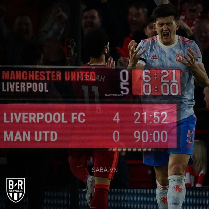 Mohamed Salah sẽ mãi ám ảnh Harry Maguire. (Ảnh: Bleacher Report)