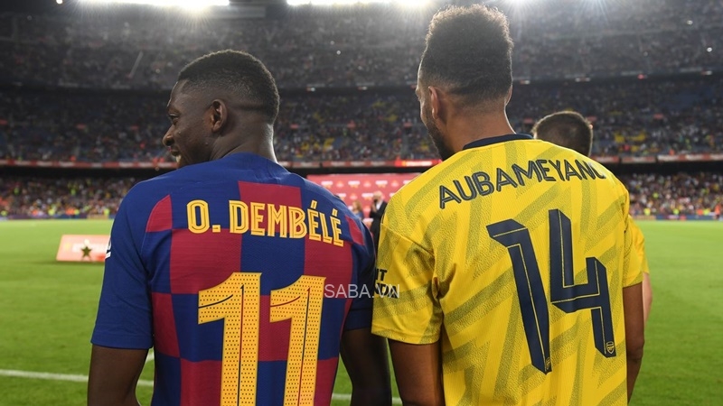 Aubameyang khuyên nhủ Dembele nên ở lại Barca