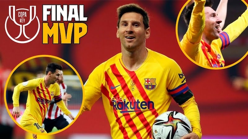 Messi chính là cầu thủ hay nhất trận chung kết Cúp nhà Vua mùa trước