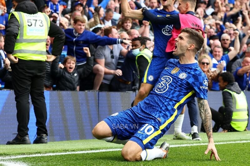 Pulisic vừa giúp đội chủ sân Stamford Bridge giành chiến thắng