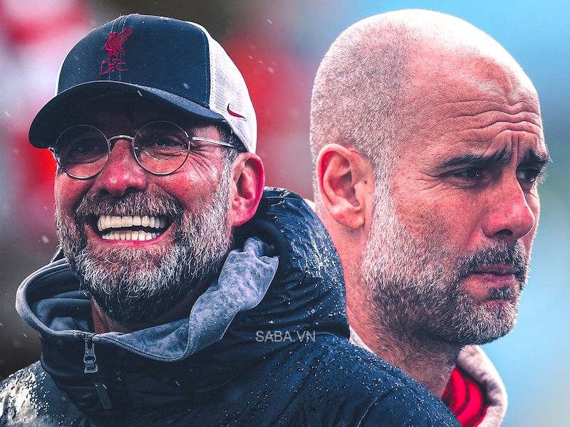 Thành tích đối đầu giữa Pep và Klopp là rất cân bằng