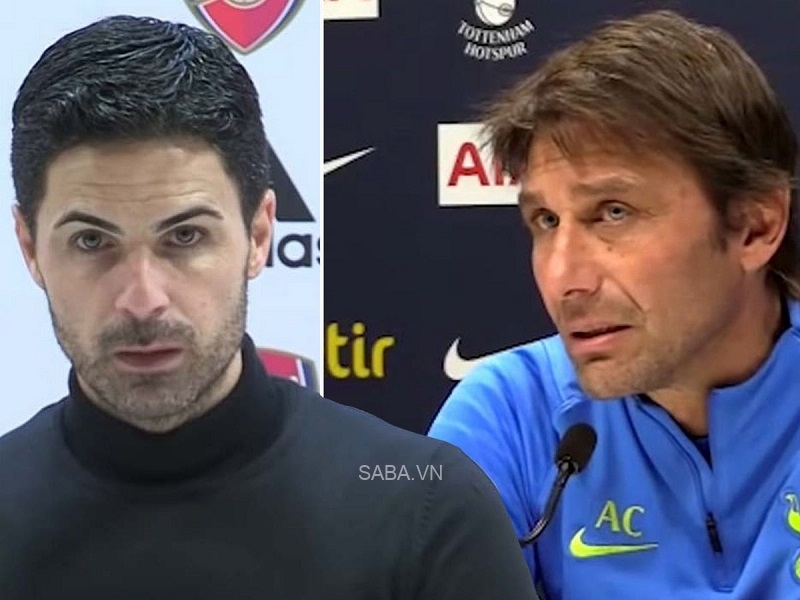 Arteta và Conte nhiều lần đấu khẩu trong mùa này