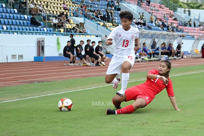 Nữ Myanmar có chiến thắng ở những phút cuối